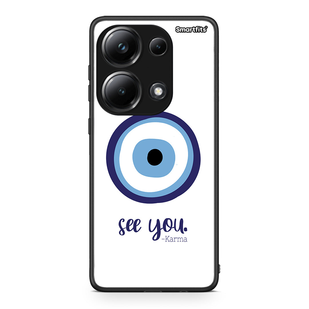 Xiaomi Poco M6 Pro Karma Says θήκη από τη Smartfits με σχέδιο στο πίσω μέρος και μαύρο περίβλημα | Smartphone case with colorful back and black bezels by Smartfits