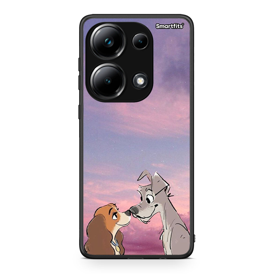 Xiaomi Redmi Note 13 Pro 4G Lady And Tramp θήκη από τη Smartfits με σχέδιο στο πίσω μέρος και μαύρο περίβλημα | Smartphone case with colorful back and black bezels by Smartfits