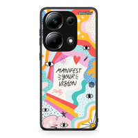 Thumbnail for Xiaomi Poco M6 Pro Manifest Your Vision θήκη από τη Smartfits με σχέδιο στο πίσω μέρος και μαύρο περίβλημα | Smartphone case with colorful back and black bezels by Smartfits