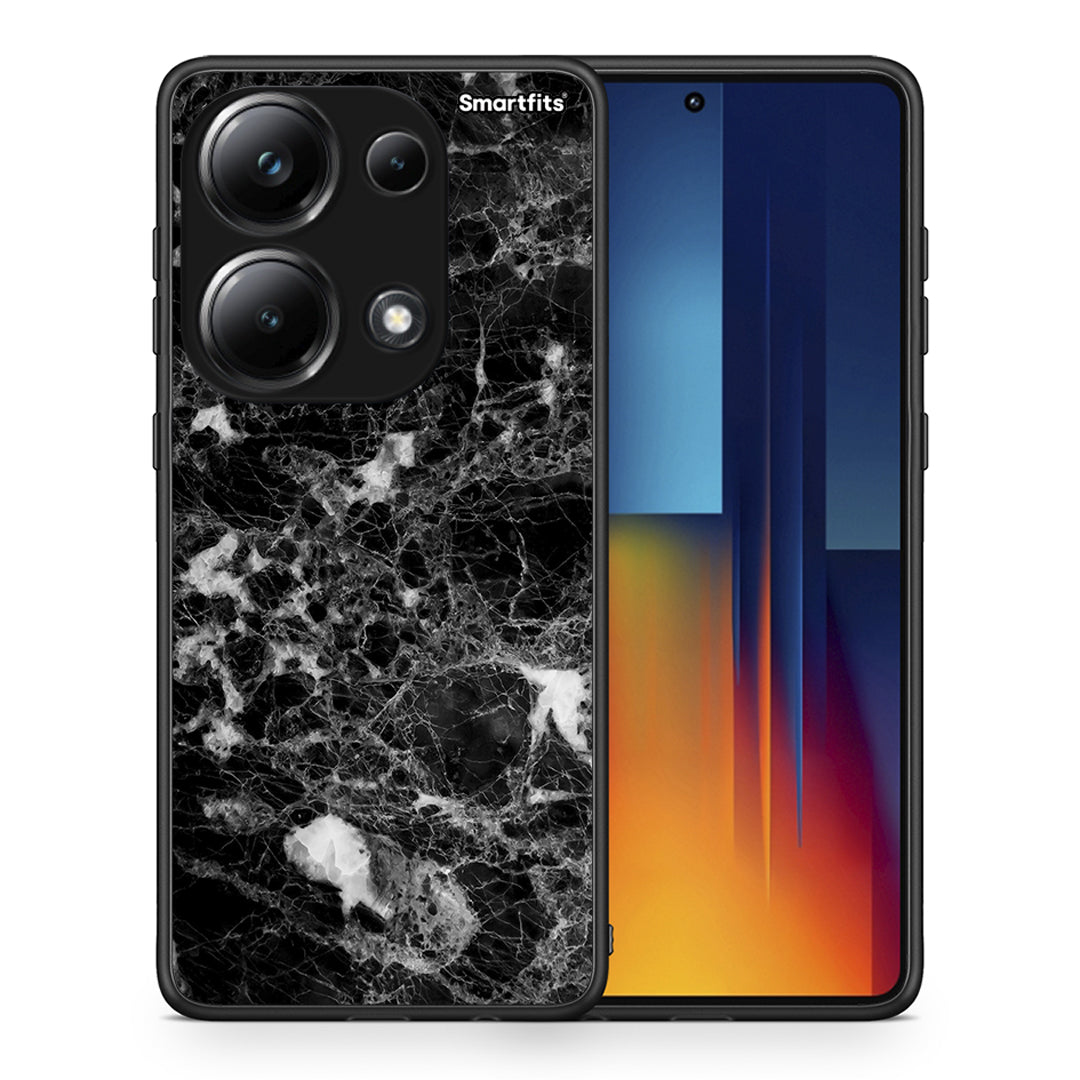 Θήκη Xiaomi Redmi Note 13 Pro 4G Male Marble από τη Smartfits με σχέδιο στο πίσω μέρος και μαύρο περίβλημα | Xiaomi Redmi Note 13 Pro 4G Male Marble case with colorful back and black bezels