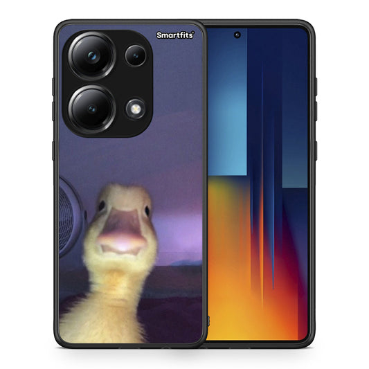 Θήκη Xiaomi Poco M6 Pro Meme Duck από τη Smartfits με σχέδιο στο πίσω μέρος και μαύρο περίβλημα | Xiaomi Poco M6 Pro Meme Duck case with colorful back and black bezels