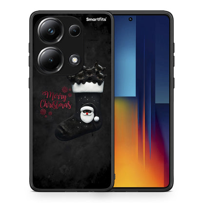Θήκη Xiaomi Redmi Note 13 Pro 4G Merry Cat Christmas από τη Smartfits με σχέδιο στο πίσω μέρος και μαύρο περίβλημα | Xiaomi Redmi Note 13 Pro 4G Merry Cat Christmas case with colorful back and black bezels