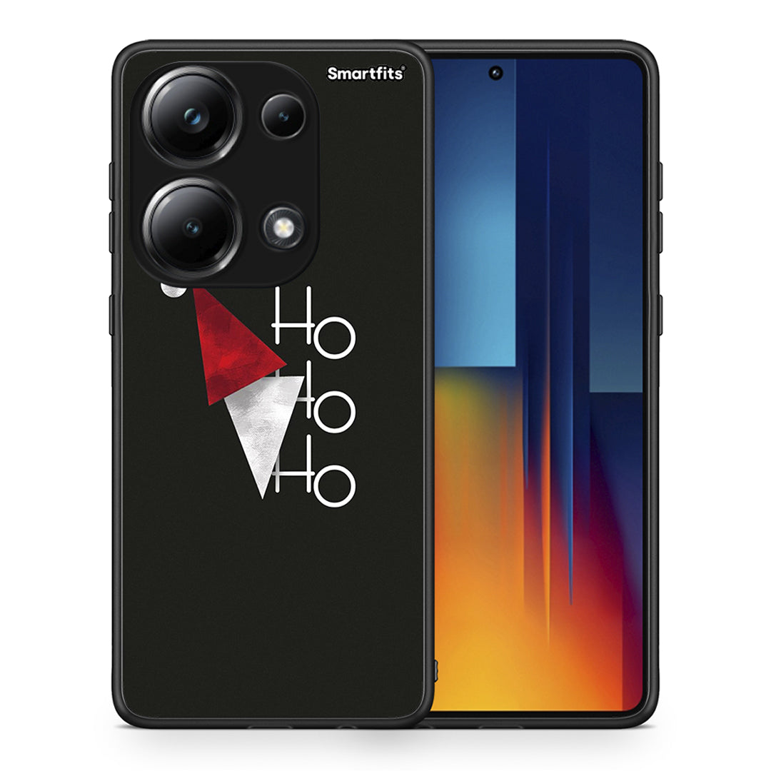 Θήκη Xiaomi Redmi Note 13 Pro 4G Minimal Christmas από τη Smartfits με σχέδιο στο πίσω μέρος και μαύρο περίβλημα | Xiaomi Redmi Note 13 Pro 4G Minimal Christmas case with colorful back and black bezels