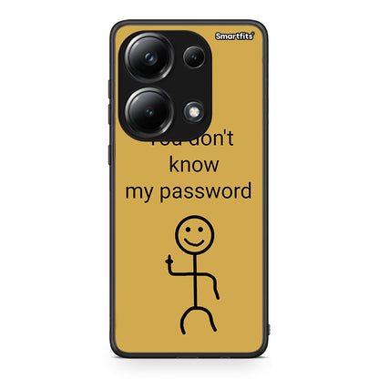 Xiaomi Redmi Note 13 Pro 4G My Password Θήκη από τη Smartfits με σχέδιο στο πίσω μέρος και μαύρο περίβλημα | Smartphone case with colorful back and black bezels by Smartfits