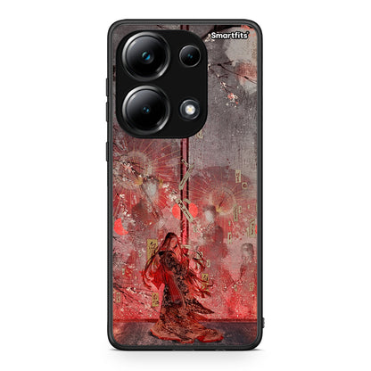 Xiaomi Redmi Note 13 Pro 4G Nezuko Kamado θήκη από τη Smartfits με σχέδιο στο πίσω μέρος και μαύρο περίβλημα | Smartphone case with colorful back and black bezels by Smartfits