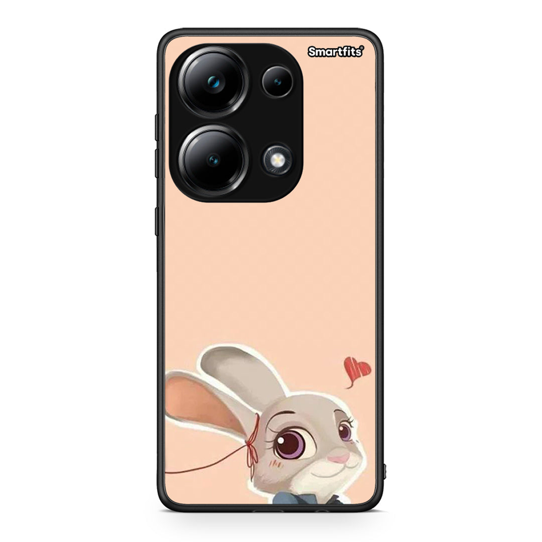 Xiaomi Poco M6 Pro Nick Wilde And Judy Hopps Love 2 θήκη από τη Smartfits με σχέδιο στο πίσω μέρος και μαύρο περίβλημα | Smartphone case with colorful back and black bezels by Smartfits