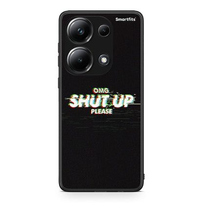 Xiaomi Redmi Note 13 Pro 4G OMG ShutUp θήκη από τη Smartfits με σχέδιο στο πίσω μέρος και μαύρο περίβλημα | Smartphone case with colorful back and black bezels by Smartfits