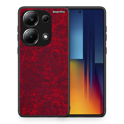 Θήκη Xiaomi Poco M6 Pro Paisley Cashmere από τη Smartfits με σχέδιο στο πίσω μέρος και μαύρο περίβλημα | Xiaomi Poco M6 Pro Paisley Cashmere case with colorful back and black bezels