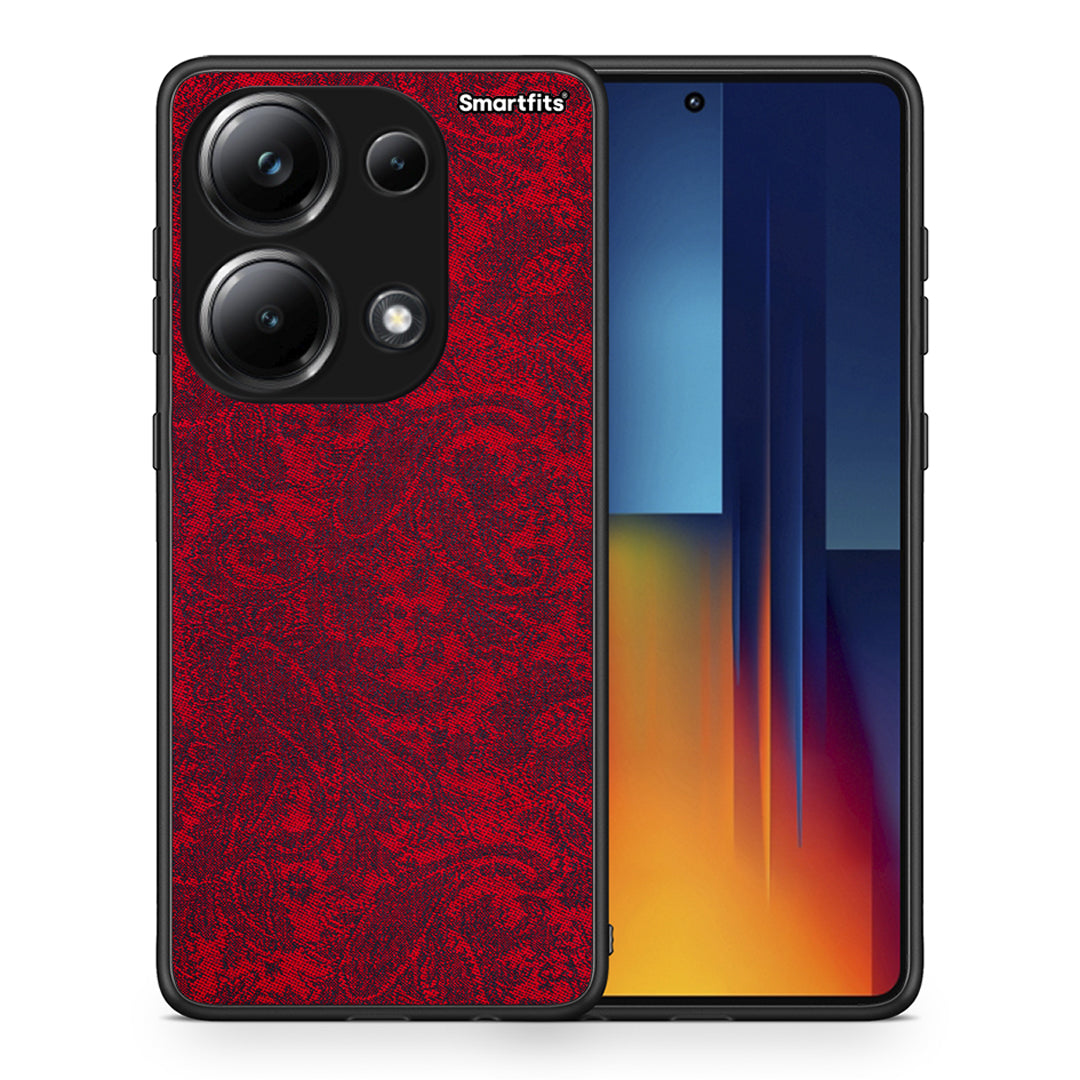 Θήκη Xiaomi Redmi Note 13 Pro 4G Paisley Cashmere από τη Smartfits με σχέδιο στο πίσω μέρος και μαύρο περίβλημα | Xiaomi Redmi Note 13 Pro 4G Paisley Cashmere case with colorful back and black bezels