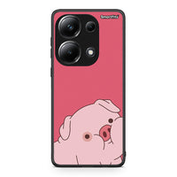 Thumbnail for Xiaomi Poco M6 Pro Pig Love 1 Θήκη Αγίου Βαλεντίνου από τη Smartfits με σχέδιο στο πίσω μέρος και μαύρο περίβλημα | Smartphone case with colorful back and black bezels by Smartfits