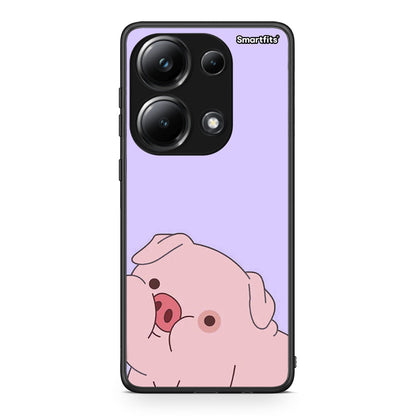 Xiaomi Poco M6 Pro Pig Love 2 Θήκη Αγίου Βαλεντίνου από τη Smartfits με σχέδιο στο πίσω μέρος και μαύρο περίβλημα | Smartphone case with colorful back and black bezels by Smartfits