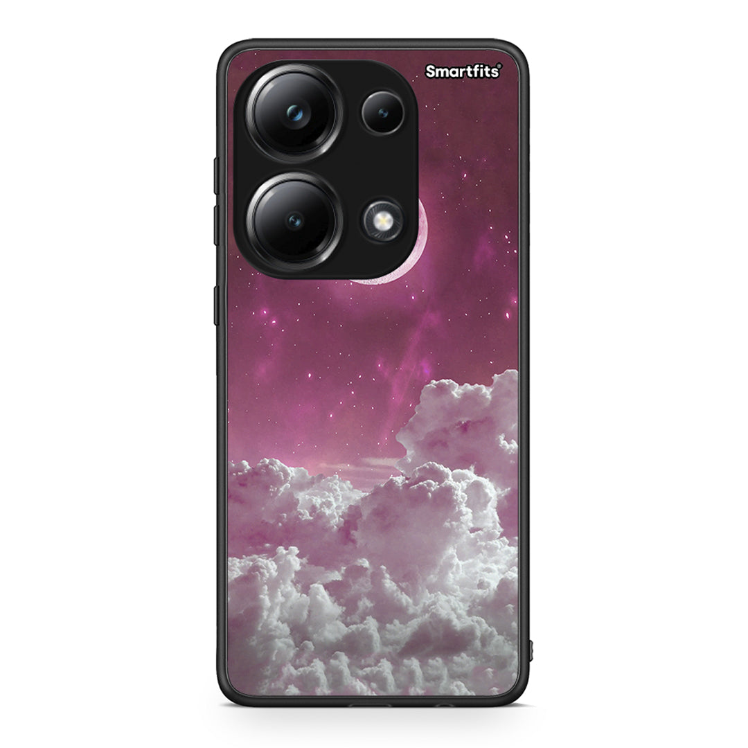 Xiaomi Poco M6 Pro Pink Moon Θήκη από τη Smartfits με σχέδιο στο πίσω μέρος και μαύρο περίβλημα | Smartphone case with colorful back and black bezels by Smartfits