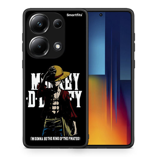 Θήκη Xiaomi Redmi Note 13 Pro 4G Pirate King από τη Smartfits με σχέδιο στο πίσω μέρος και μαύρο περίβλημα | Xiaomi Redmi Note 13 Pro 4G Pirate King case with colorful back and black bezels