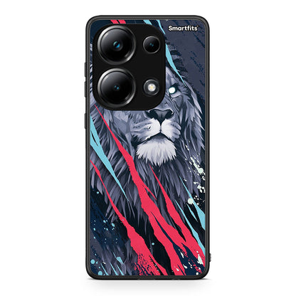 4 - Xiaomi Redmi Note 13 Pro 4G Lion Designer PopArt case, cover, bumper