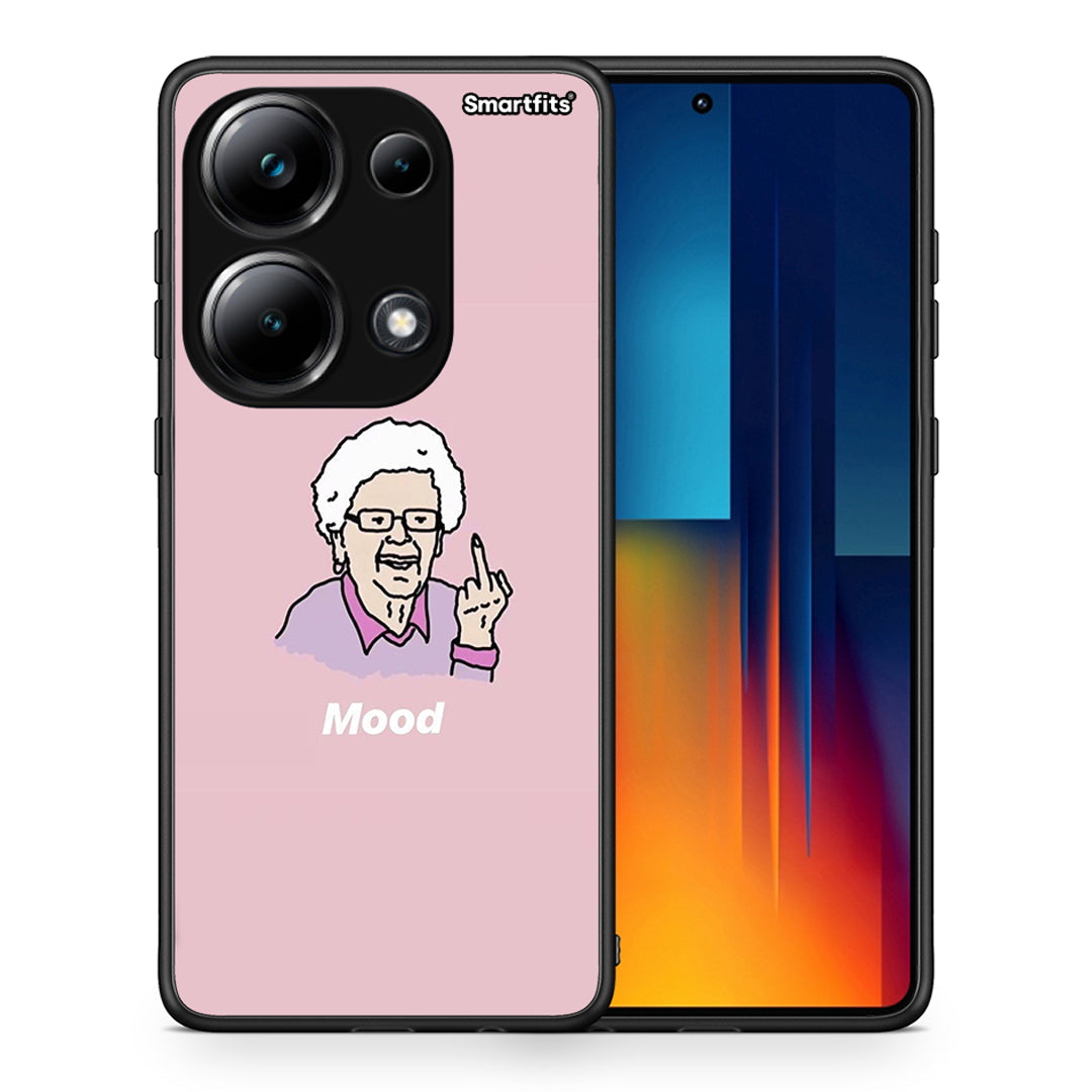 Θήκη Xiaomi Redmi Note 13 Pro 4G Mood PopArt από τη Smartfits με σχέδιο στο πίσω μέρος και μαύρο περίβλημα | Xiaomi Redmi Note 13 Pro 4G Mood PopArt case with colorful back and black bezels