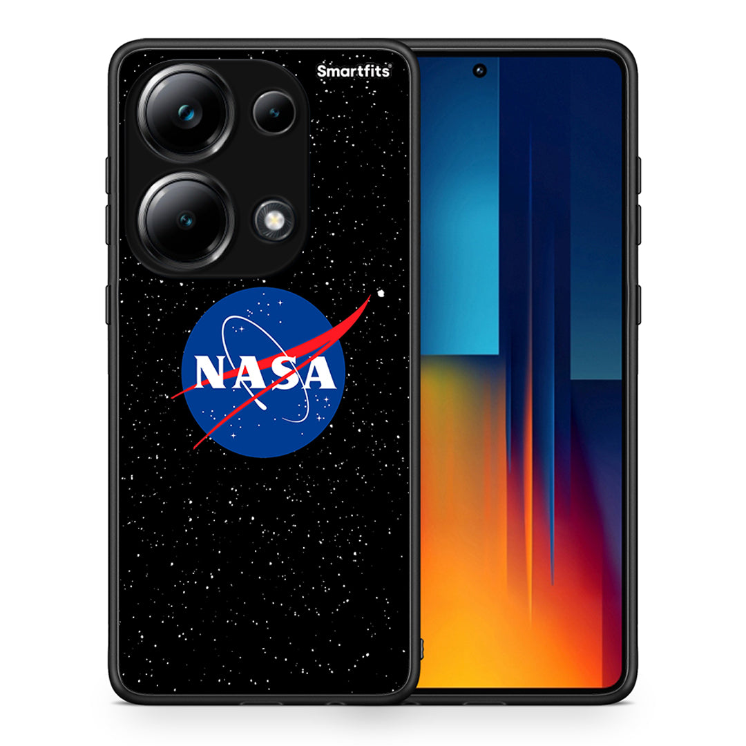 Θήκη Xiaomi Poco M6 Pro NASA PopArt από τη Smartfits με σχέδιο στο πίσω μέρος και μαύρο περίβλημα | Xiaomi Poco M6 Pro NASA PopArt case with colorful back and black bezels