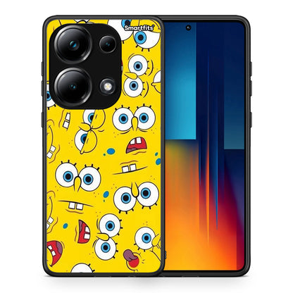 Θήκη Xiaomi Redmi Note 13 Pro 4G Sponge PopArt από τη Smartfits με σχέδιο στο πίσω μέρος και μαύρο περίβλημα | Xiaomi Redmi Note 13 Pro 4G Sponge PopArt case with colorful back and black bezels