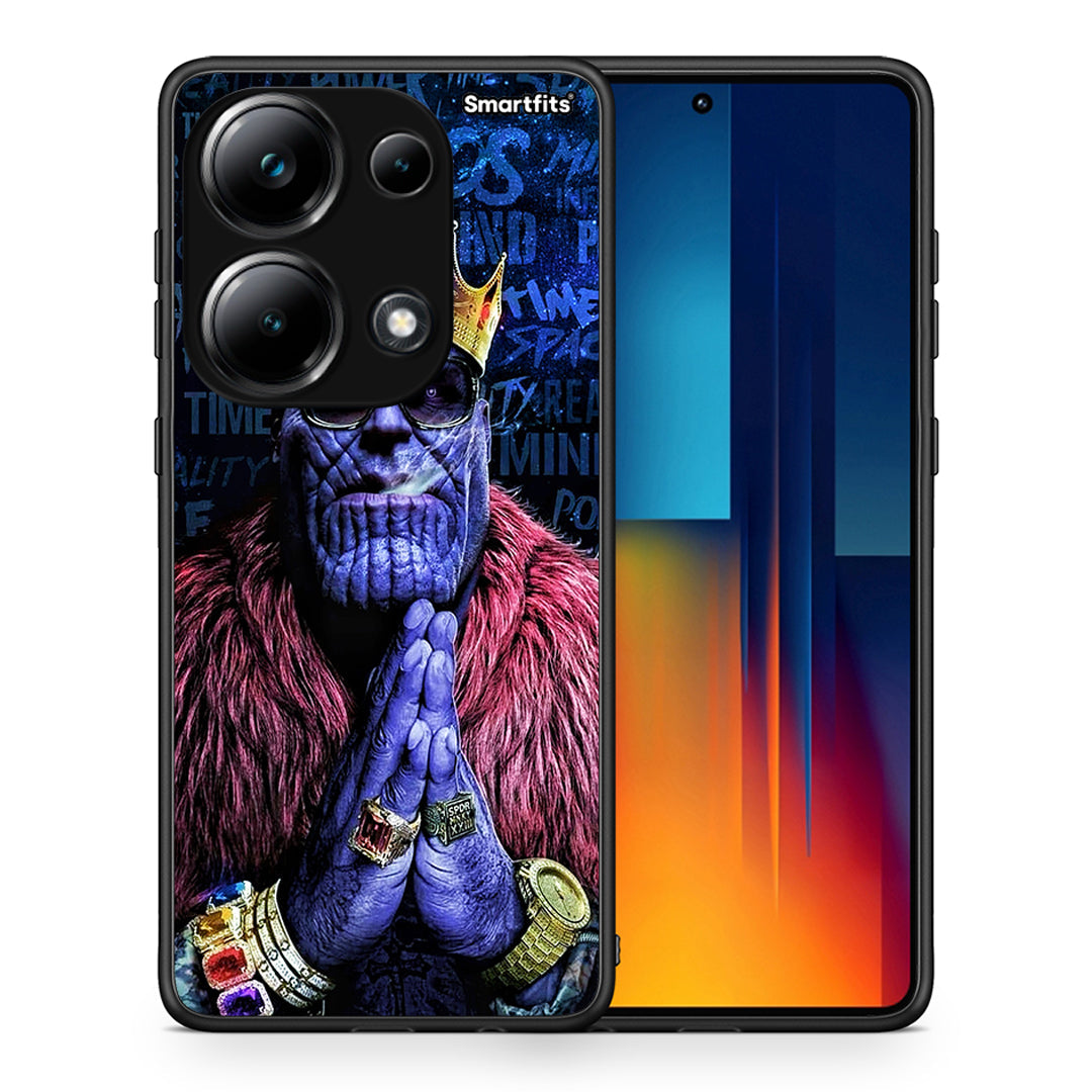 Θήκη Xiaomi Poco M6 Pro Thanos PopArt από τη Smartfits με σχέδιο στο πίσω μέρος και μαύρο περίβλημα | Xiaomi Poco M6 Pro Thanos PopArt case with colorful back and black bezels