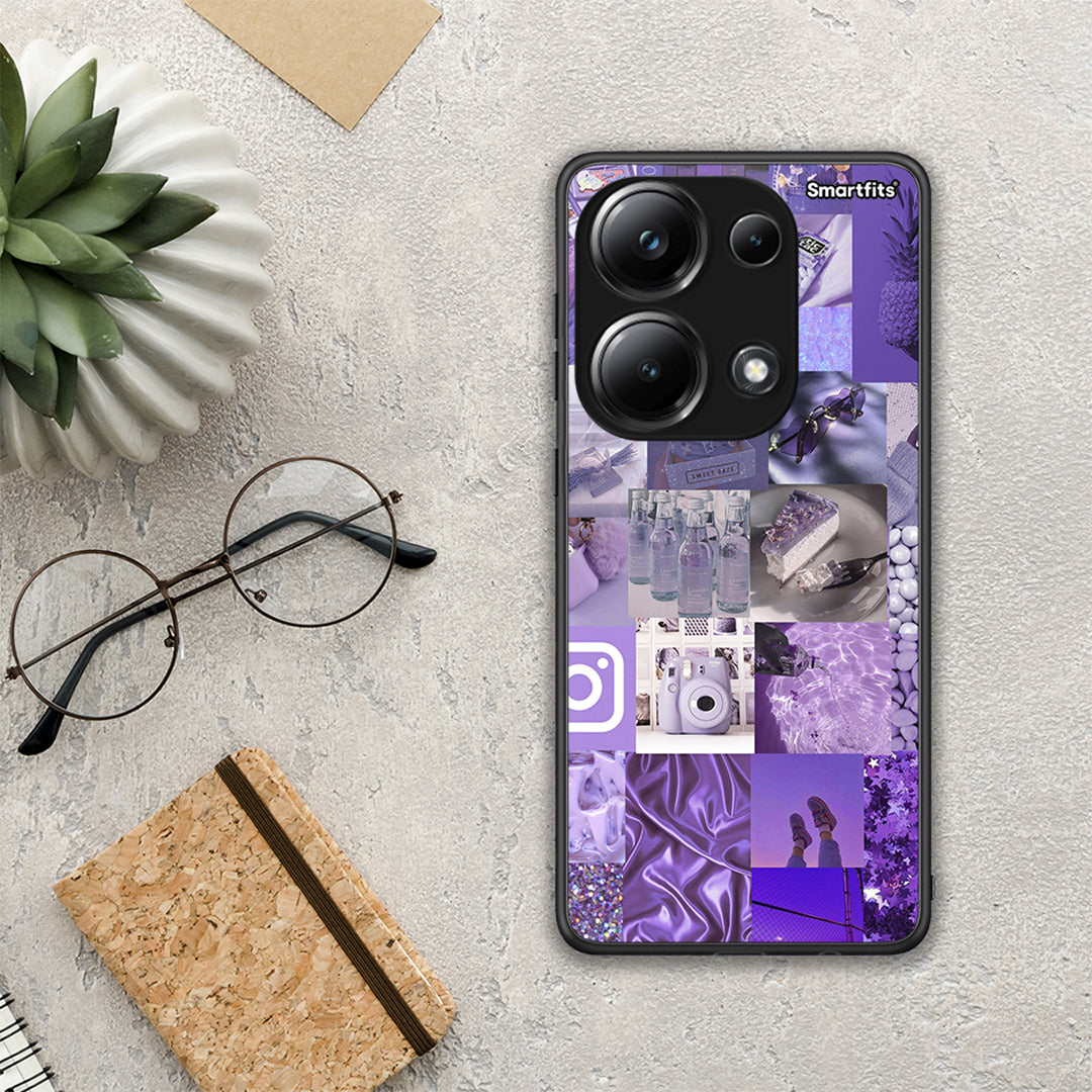 Purple Aesthetic Collage - Xiaomi Redmi Note 13 Pro 4G θήκη