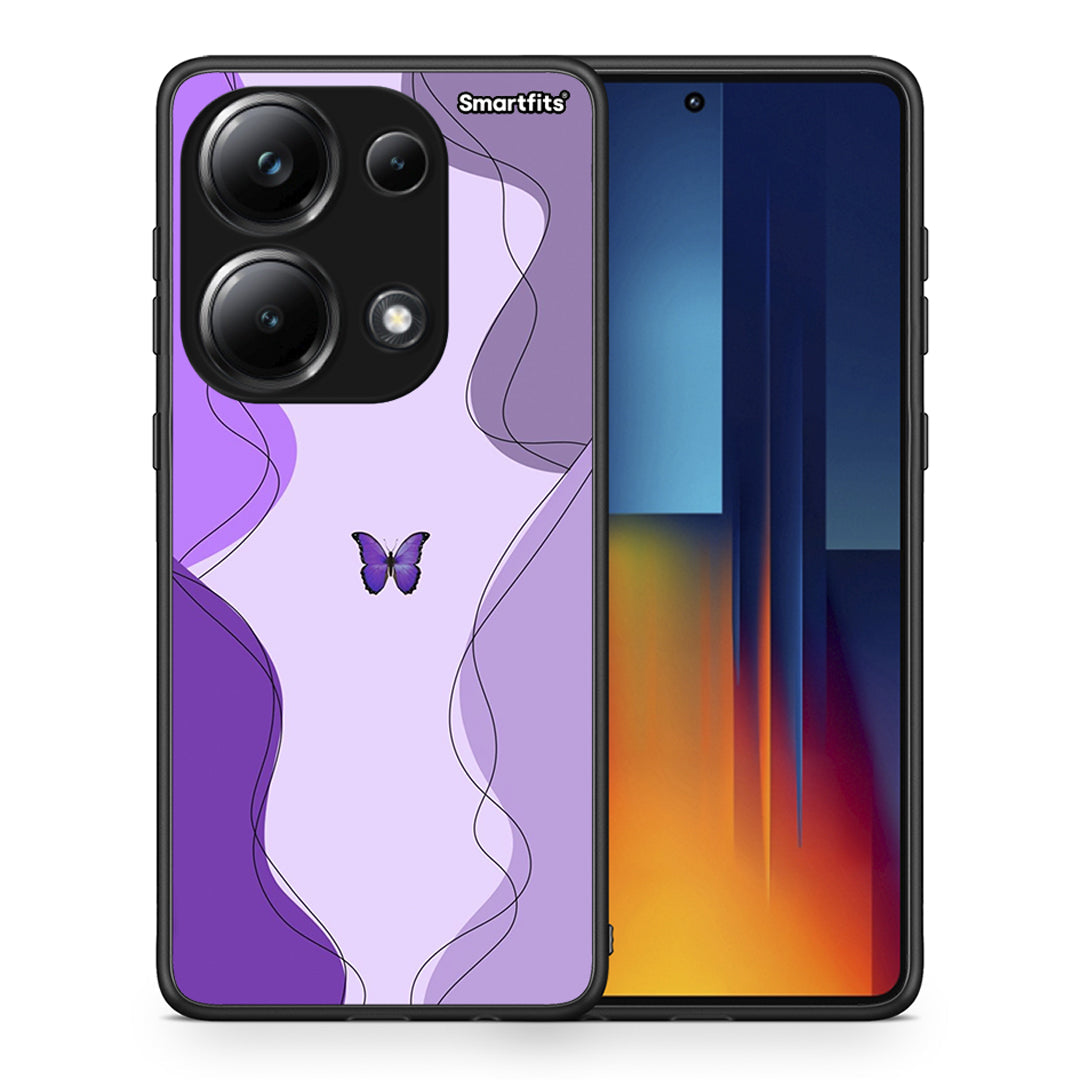 Purple Mariposa - Xiaomi Poco M6 Pro θήκη