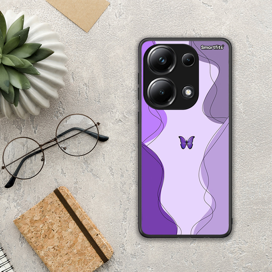 Purple Mariposa - Xiaomi Poco M6 Pro θήκη