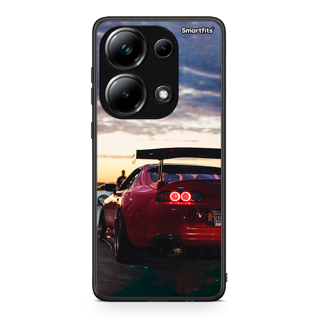 Xiaomi Poco M6 Pro Racing Supra θήκη από τη Smartfits με σχέδιο στο πίσω μέρος και μαύρο περίβλημα | Smartphone case with colorful back and black bezels by Smartfits