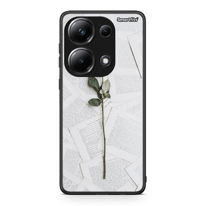 Xiaomi Poco M6 Pro Red Rose θήκη από τη Smartfits με σχέδιο στο πίσω μέρος και μαύρο περίβλημα | Smartphone case with colorful back and black bezels by Smartfits