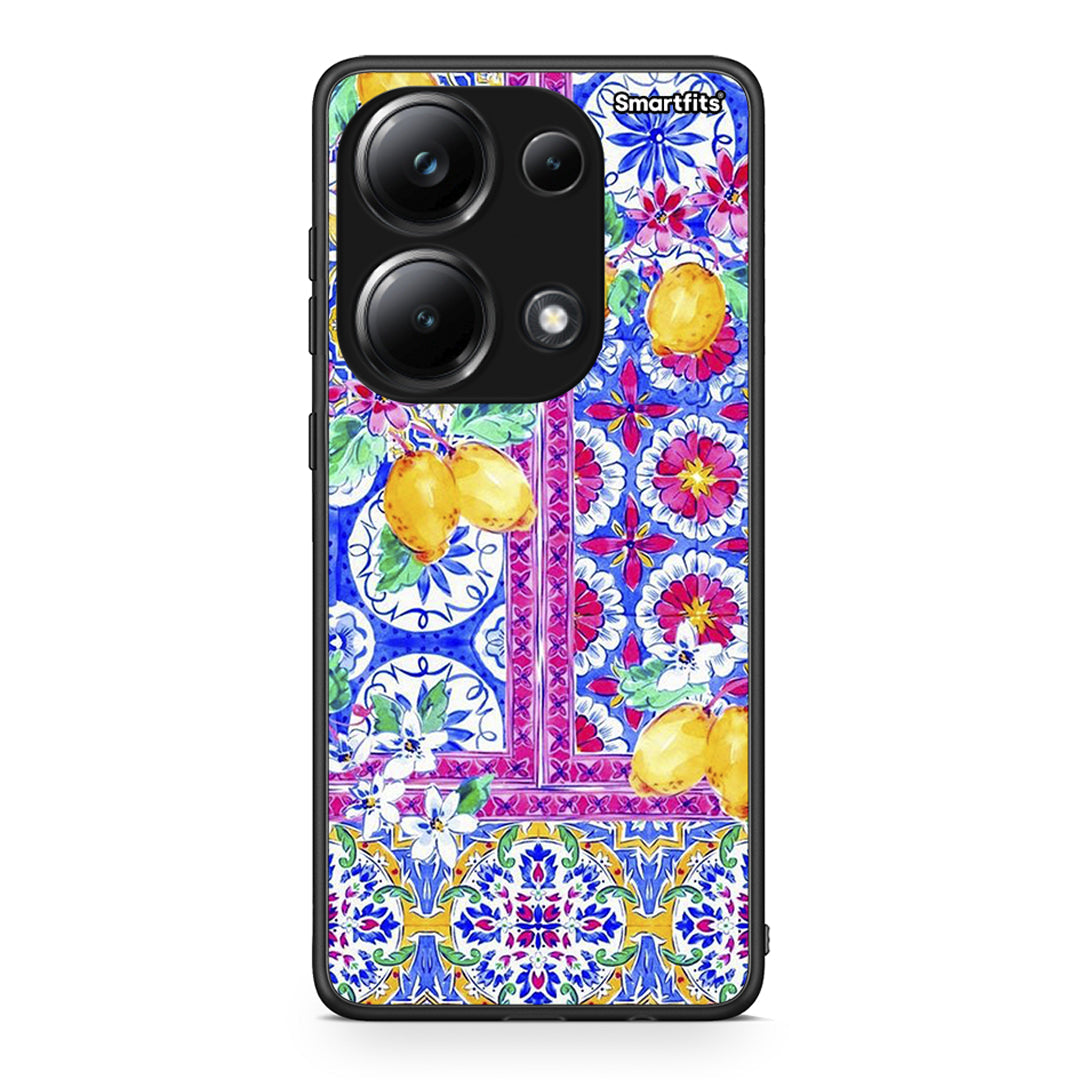 Xiaomi Poco M6 Pro Retro Spring θήκη από τη Smartfits με σχέδιο στο πίσω μέρος και μαύρο περίβλημα | Smartphone case with colorful back and black bezels by Smartfits