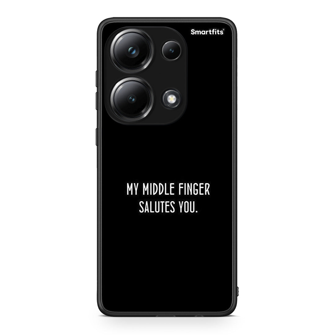 Xiaomi Poco M6 Pro Salute θήκη από τη Smartfits με σχέδιο στο πίσω μέρος και μαύρο περίβλημα | Smartphone case with colorful back and black bezels by Smartfits