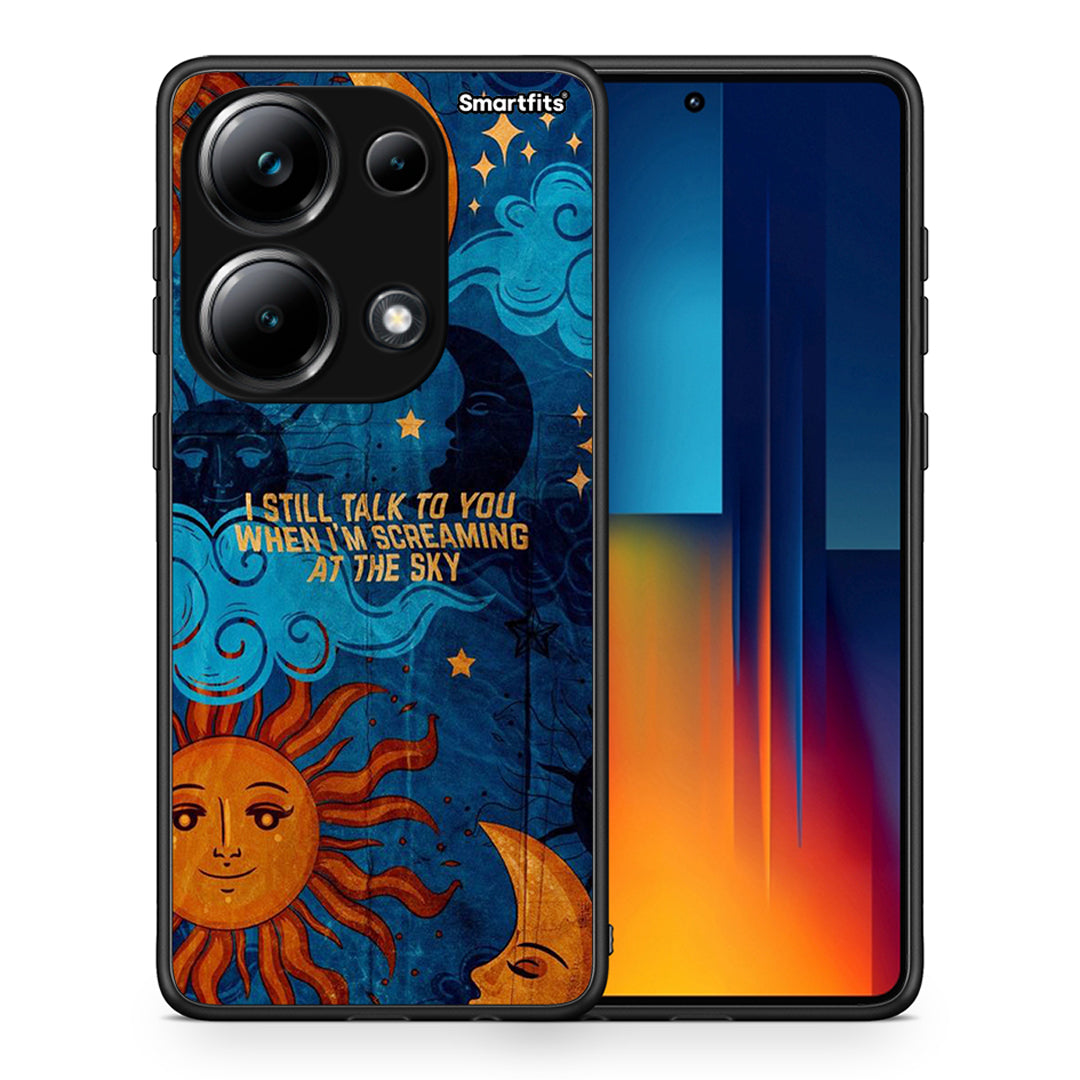Θήκη Xiaomi Redmi Note 13 Pro 4G Screaming Sky από τη Smartfits με σχέδιο στο πίσω μέρος και μαύρο περίβλημα | Xiaomi Redmi Note 13 Pro 4G Screaming Sky case with colorful back and black bezels