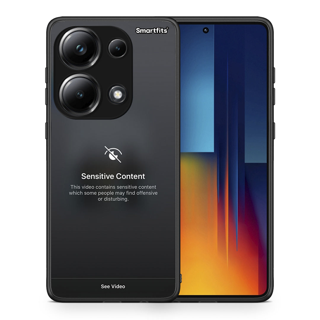 Θήκη Xiaomi Redmi Note 13 Pro 4G Sensitive Content από τη Smartfits με σχέδιο στο πίσω μέρος και μαύρο περίβλημα | Xiaomi Redmi Note 13 Pro 4G Sensitive Content case with colorful back and black bezels