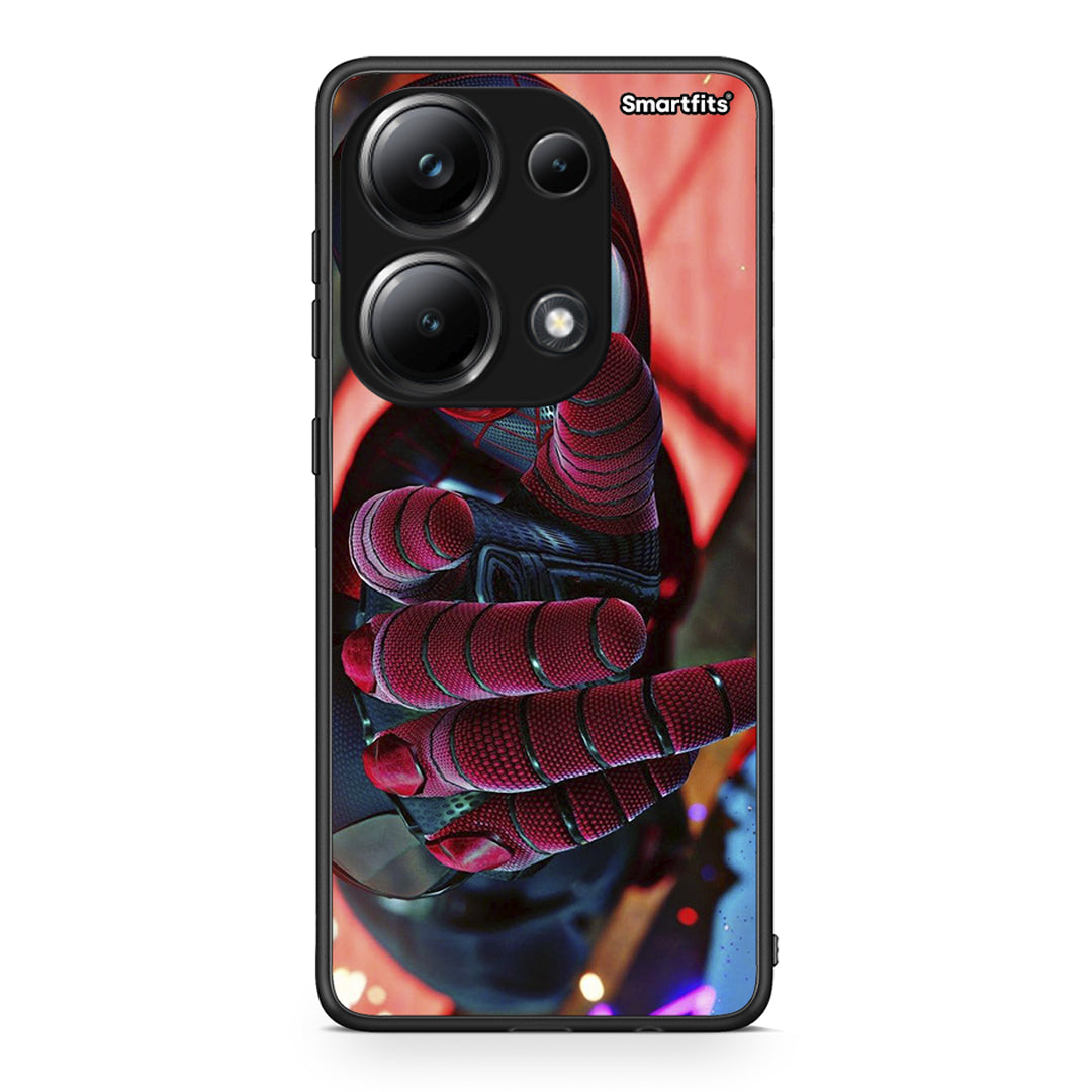 Xiaomi Redmi Note 13 Pro 4G Spider Hand Θήκη από τη Smartfits με σχέδιο στο πίσω μέρος και μαύρο περίβλημα | Smartphone case with colorful back and black bezels by Smartfits