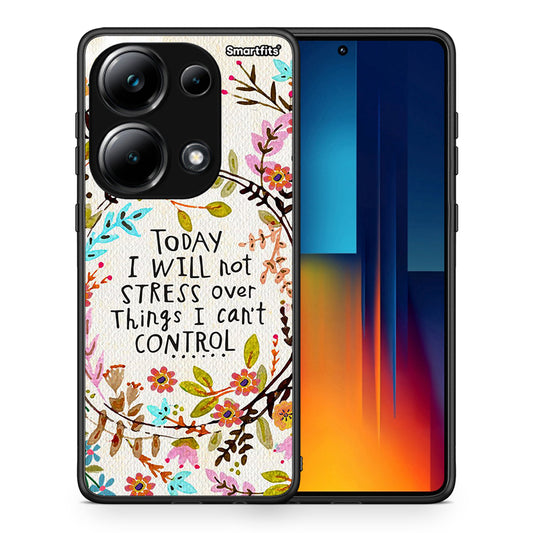 Θήκη Xiaomi Redmi Note 13 Pro 4G Stress Over από τη Smartfits με σχέδιο στο πίσω μέρος και μαύρο περίβλημα | Xiaomi Redmi Note 13 Pro 4G Stress Over case with colorful back and black bezels