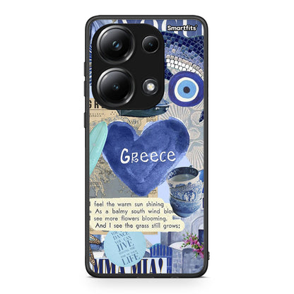 Xiaomi Poco M6 Pro Summer In Greece Θήκη από τη Smartfits με σχέδιο στο πίσω μέρος και μαύρο περίβλημα | Smartphone case with colorful back and black bezels by Smartfits