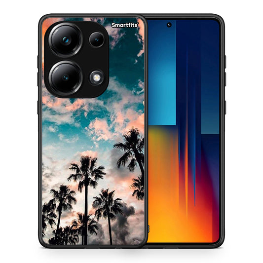 Θήκη Xiaomi Redmi Note 13 Pro 4G Sky Summer από τη Smartfits με σχέδιο στο πίσω μέρος και μαύρο περίβλημα | Xiaomi Redmi Note 13 Pro 4G Sky Summer case with colorful back and black bezels