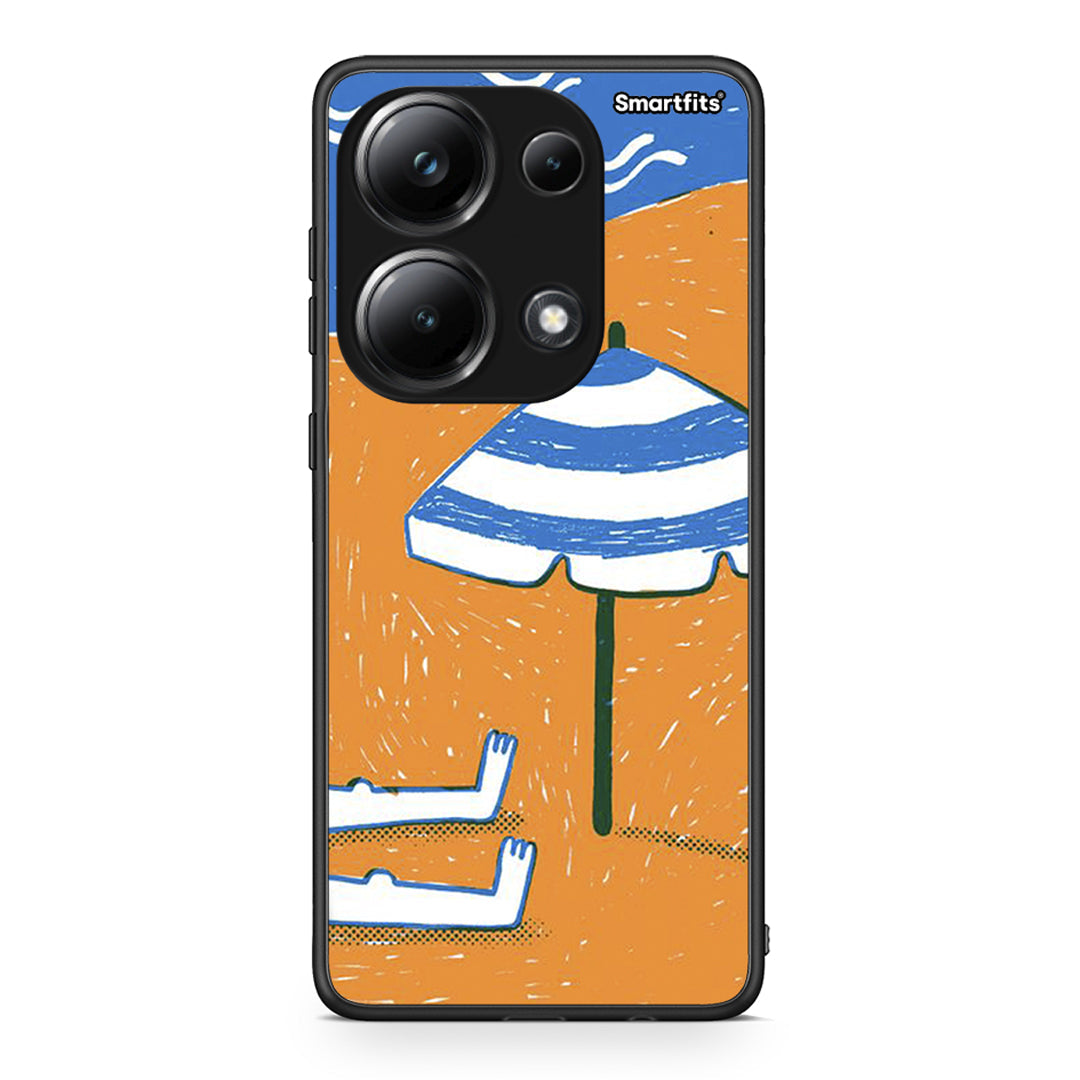 Xiaomi Redmi Note 13 Pro 4G Summering Θήκη από τη Smartfits με σχέδιο στο πίσω μέρος και μαύρο περίβλημα | Smartphone case with colorful back and black bezels by Smartfits