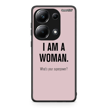 Xiaomi Redmi Note 13 Pro 4G Superpower Woman θήκη από τη Smartfits με σχέδιο στο πίσω μέρος και μαύρο περίβλημα | Smartphone case with colorful back and black bezels by Smartfits