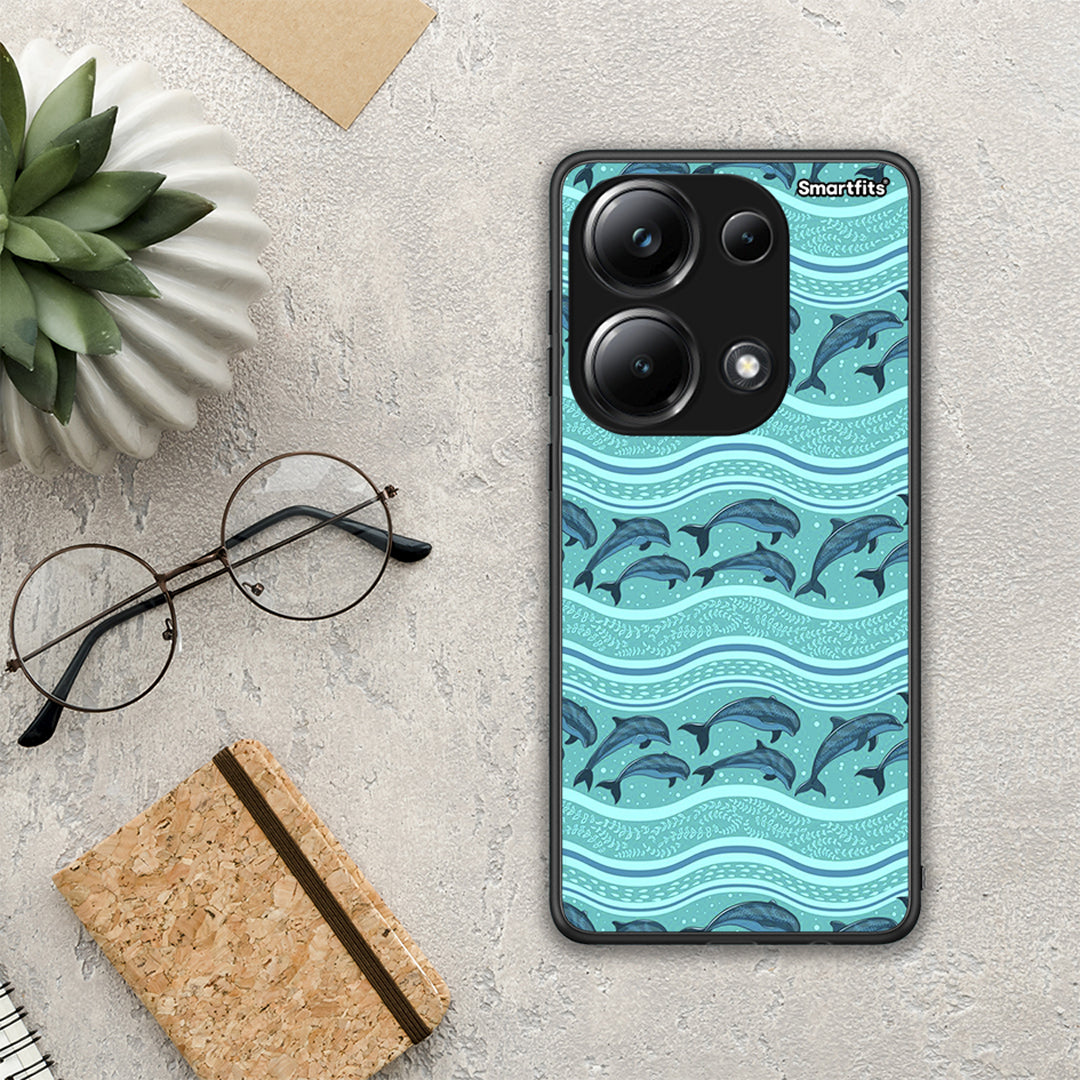 Swimming Dolphins - Xiaomi Redmi Note 13 Pro 4G θήκη