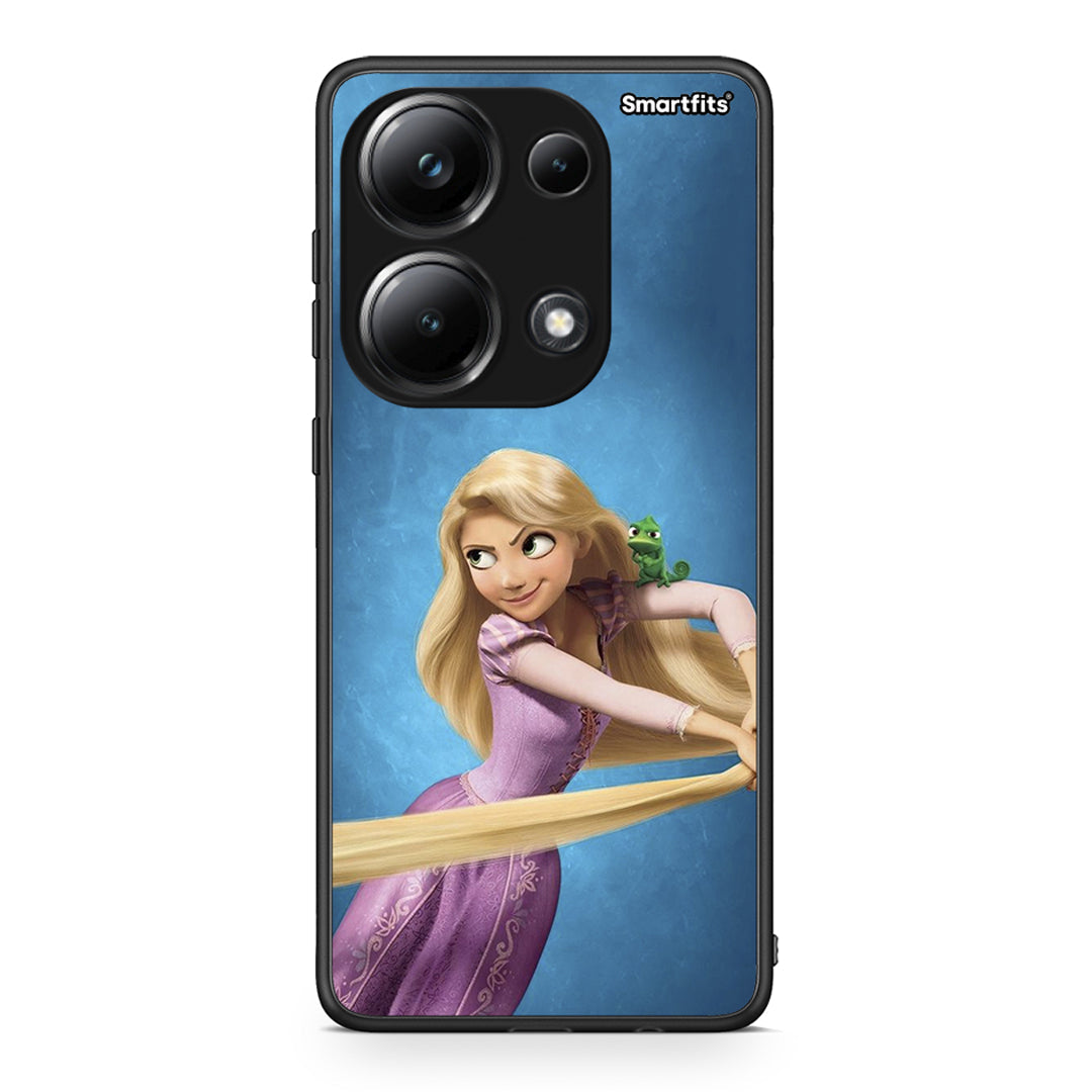 Xiaomi Poco M6 Pro Tangled 2 Θήκη Αγίου Βαλεντίνου από τη Smartfits με σχέδιο στο πίσω μέρος και μαύρο περίβλημα | Smartphone case with colorful back and black bezels by Smartfits
