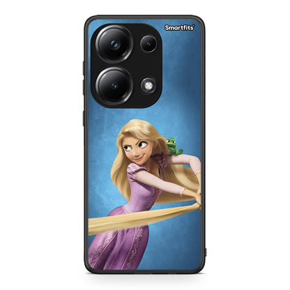 Xiaomi Poco M6 Pro Tangled 2 Θήκη Αγίου Βαλεντίνου από τη Smartfits με σχέδιο στο πίσω μέρος και μαύρο περίβλημα | Smartphone case with colorful back and black bezels by Smartfits