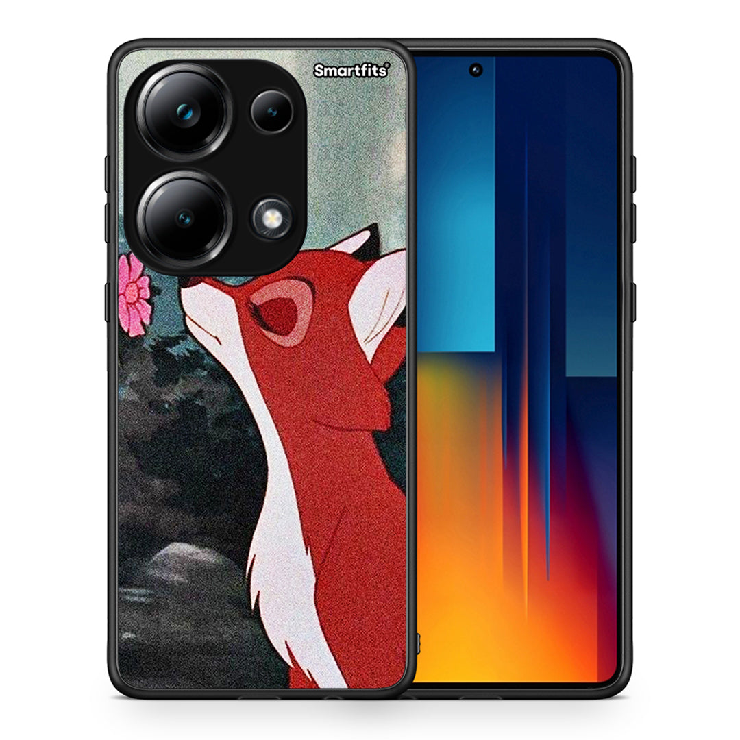 Θήκη Xiaomi Redmi Note 13 Pro 4G Tod And Vixey Love 2 από τη Smartfits με σχέδιο στο πίσω μέρος και μαύρο περίβλημα | Xiaomi Redmi Note 13 Pro 4G Tod And Vixey Love 2 case with colorful back and black bezels