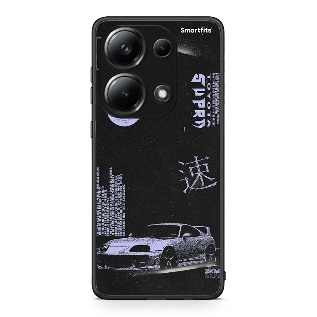 Xiaomi Poco M6 Pro Tokyo Drift Θήκη Αγίου Βαλεντίνου από τη Smartfits με σχέδιο στο πίσω μέρος και μαύρο περίβλημα | Smartphone case with colorful back and black bezels by Smartfits