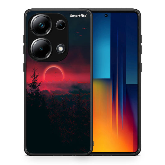 Θήκη Xiaomi Poco M6 Pro Sunset Tropic από τη Smartfits με σχέδιο στο πίσω μέρος και μαύρο περίβλημα | Xiaomi Poco M6 Pro Sunset Tropic case with colorful back and black bezels