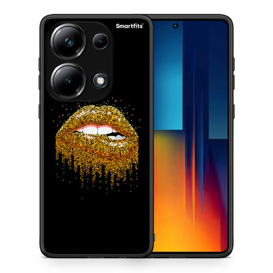 Θήκη Xiaomi Redmi Note 13 Pro 4G Golden Valentine από τη Smartfits με σχέδιο στο πίσω μέρος και μαύρο περίβλημα | Xiaomi Redmi Note 13 Pro 4G Golden Valentine case with colorful back and black bezels