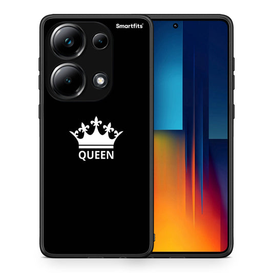 Θήκη Xiaomi Redmi Note 13 Pro 4G Queen Valentine από τη Smartfits με σχέδιο στο πίσω μέρος και μαύρο περίβλημα | Xiaomi Redmi Note 13 Pro 4G Queen Valentine case with colorful back and black bezels