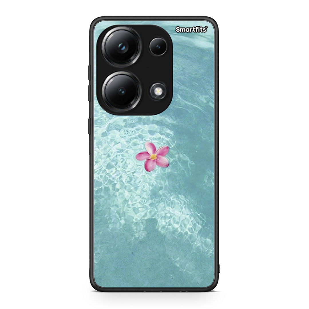 Xiaomi Poco M6 Pro Water Flower Θήκη από τη Smartfits με σχέδιο στο πίσω μέρος και μαύρο περίβλημα | Smartphone case with colorful back and black bezels by Smartfits