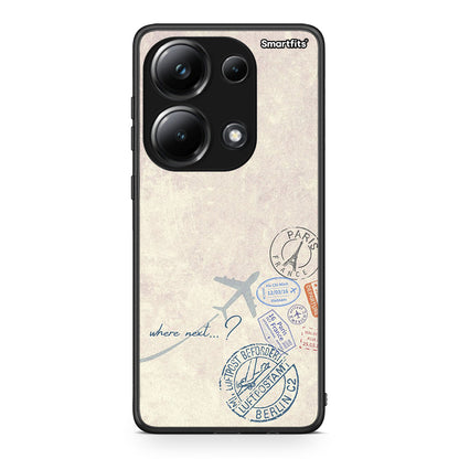 Xiaomi Poco M6 Pro Where Next Θήκη από τη Smartfits με σχέδιο στο πίσω μέρος και μαύρο περίβλημα | Smartphone case with colorful back and black bezels by Smartfits