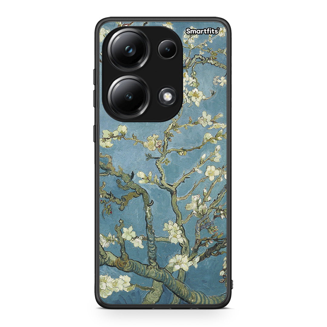 Xiaomi Redmi Note 13 Pro 4G White Blossoms θήκη από τη Smartfits με σχέδιο στο πίσω μέρος και μαύρο περίβλημα | Smartphone case with colorful back and black bezels by Smartfits