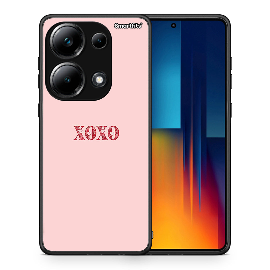 Θήκη Xiaomi Poco M6 Pro XOXO Love από τη Smartfits με σχέδιο στο πίσω μέρος και μαύρο περίβλημα | Xiaomi Poco M6 Pro XOXO Love case with colorful back and black bezels