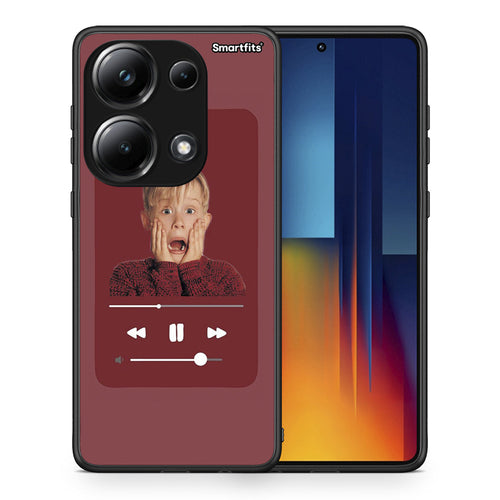 Θήκη Xiaomi Redmi Note 13 Pro 4G Xmas Alone Music από τη Smartfits με σχέδιο στο πίσω μέρος και μαύρο περίβλημα | Xiaomi Redmi Note 13 Pro 4G Xmas Alone Music case with colorful back and black bezels